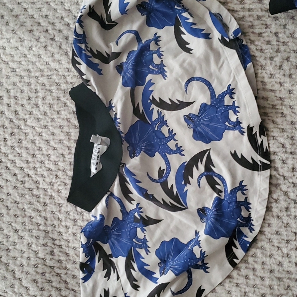 Mini Rodini organic dragon skirt 104 sz 4-5 runs short